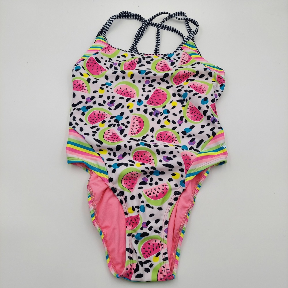 Dolfin Uglies Swimsuit Women Size 34 Multicolor Watermelon Print DS8810
